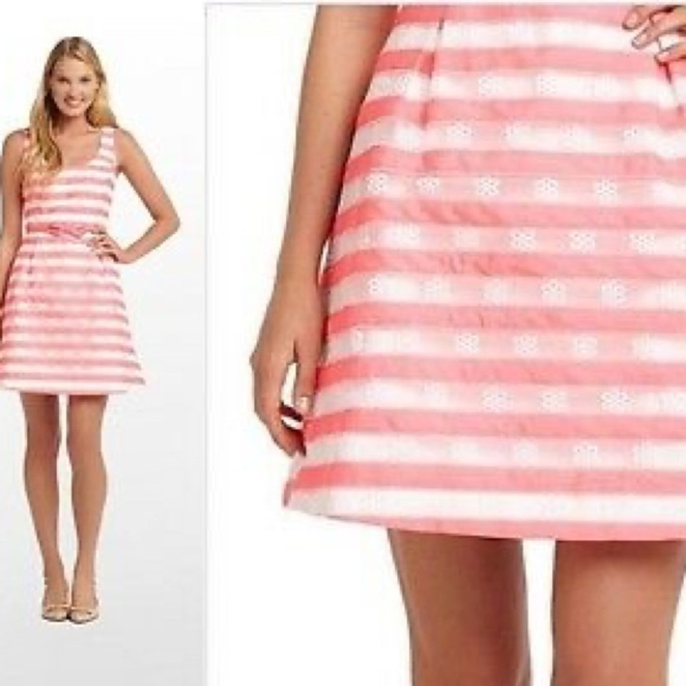 Lilly Pulitzer Pink Joslin Flutter Ribbon Stripe - Picture 3 of 8